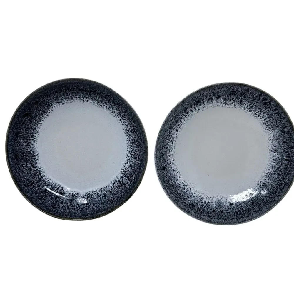 West Elm Reactive Glaze 2 pc. Pasta Bowl Set Blue, Black, White Brown